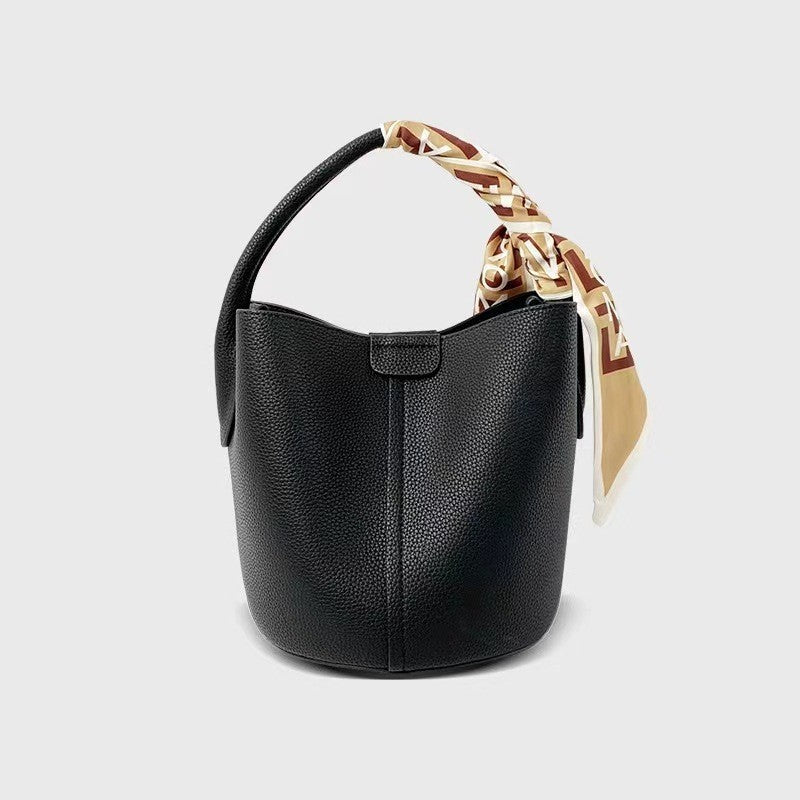 Women's Cowhide Korean Style Simple Versatile Genuine Handbags