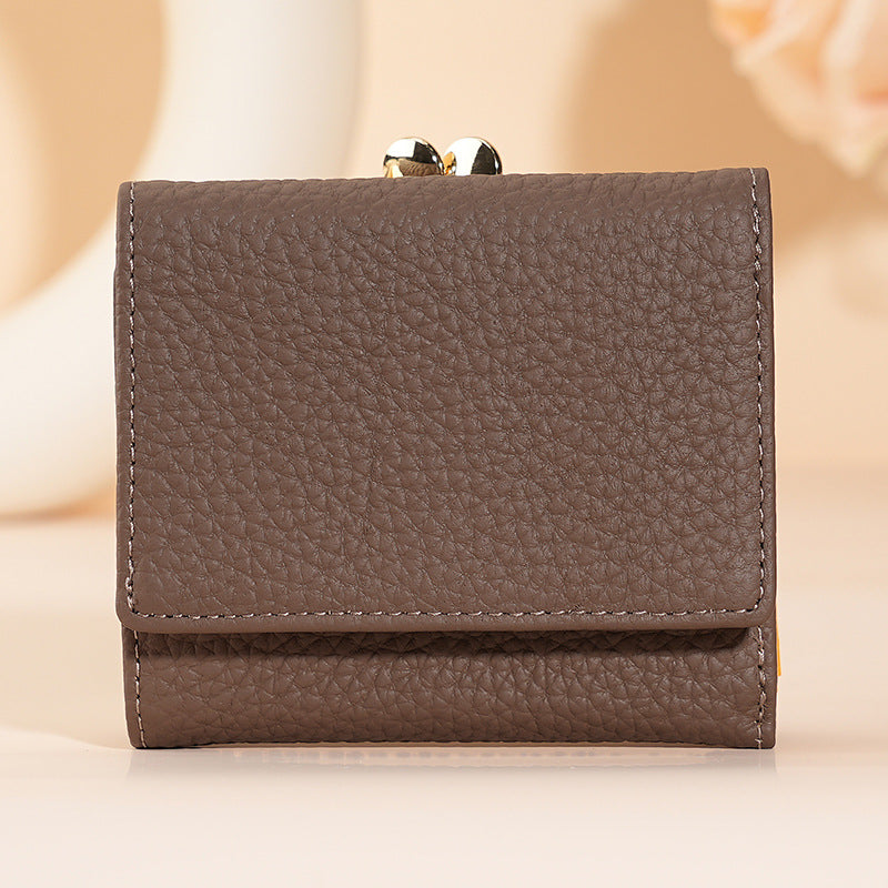 Women's Beautiful Charming Genuine Leather Swiping Ladies Wallets