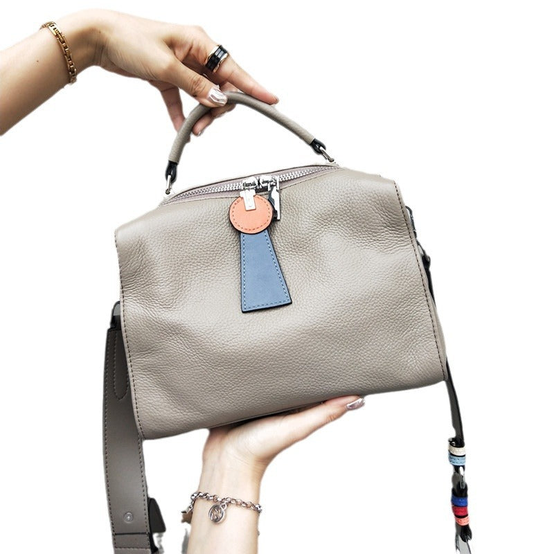 Women's Leather Fashion Soft First Layer Cowhide Handbags