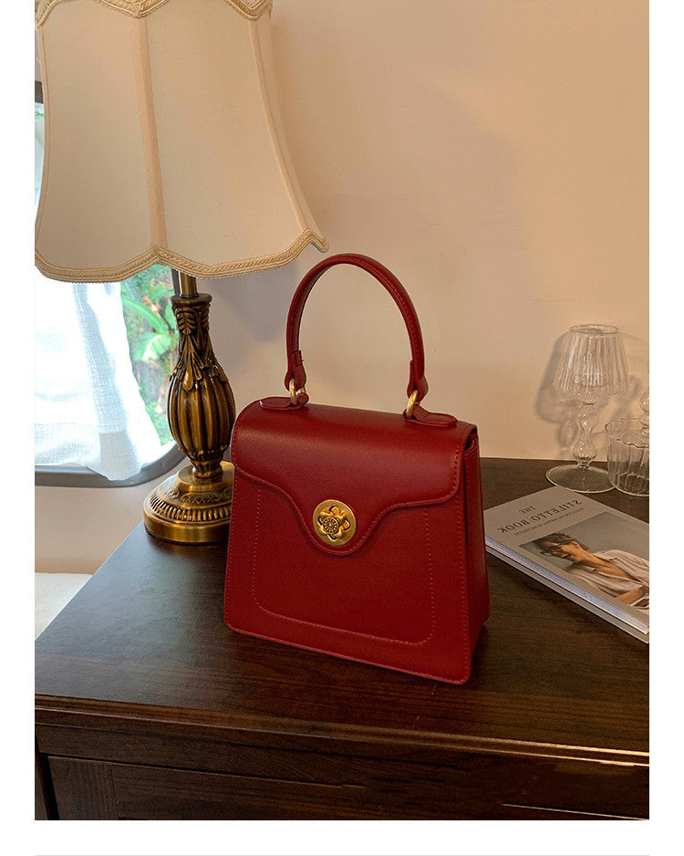 Women's Red Portable Wedding Bridal Trendy Usually Crossbody Bags