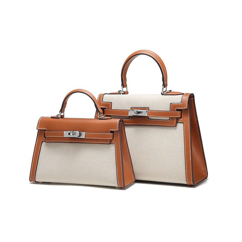 Women's Large Capacity Fashion Portable Contrast Color Bags