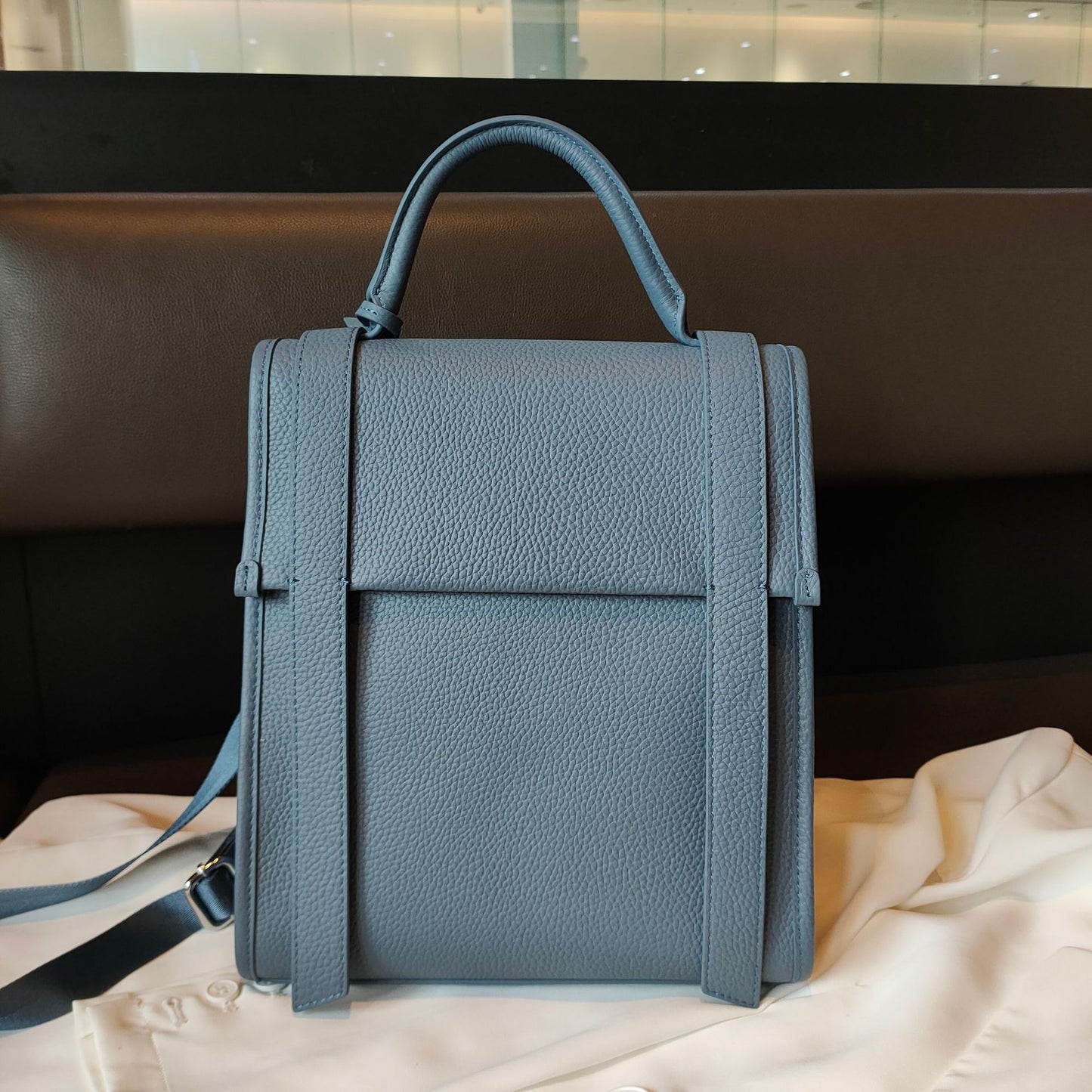 Large Capacity First Layer Cowhide Korean Backpacks