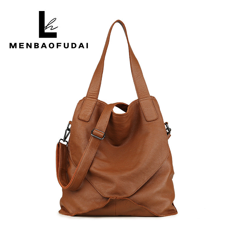 Women's First Layer Cowhide Soft Leather Genuine Shoulder Bags