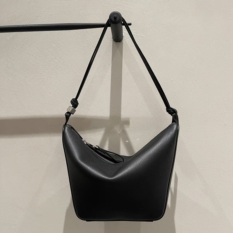 Women's Soft Leather Hammock Genuine Underarm High-grade Shoulder Bags