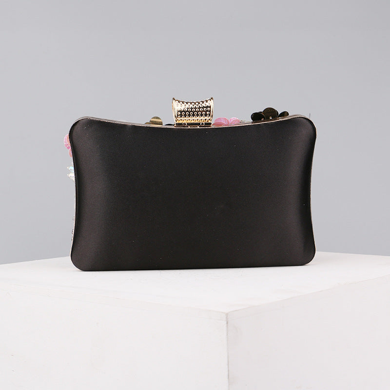 Women's Handmade Flower Embroidery Dinner Fashion Banquet Evening Bags