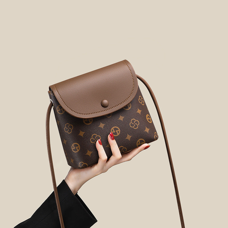 Women's Mobile Genuine Leather Single Mini Pouch Crossbody Bags