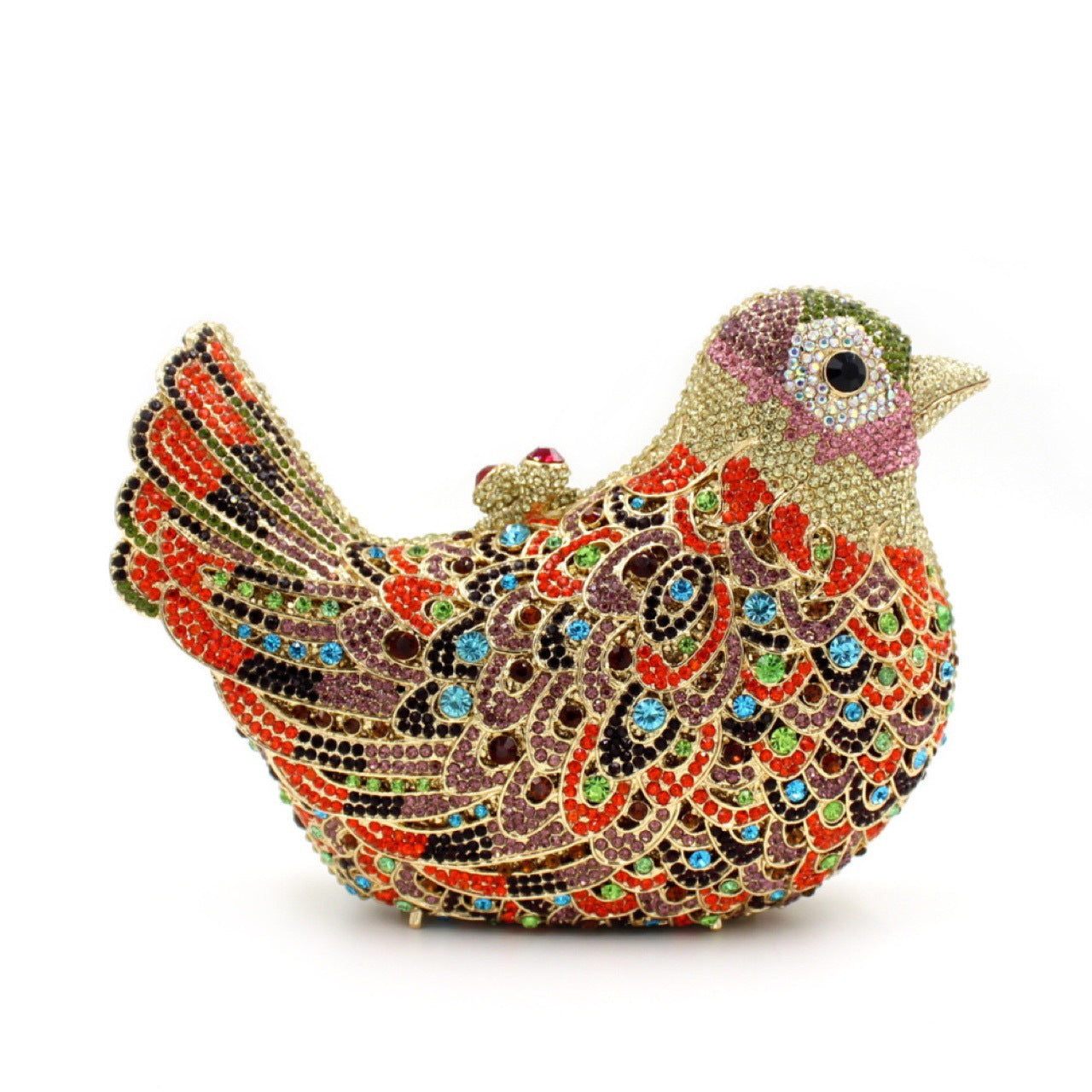 Women's Peace Dove Animal Gem Diamond Banquet Rhinestone Evening Bags