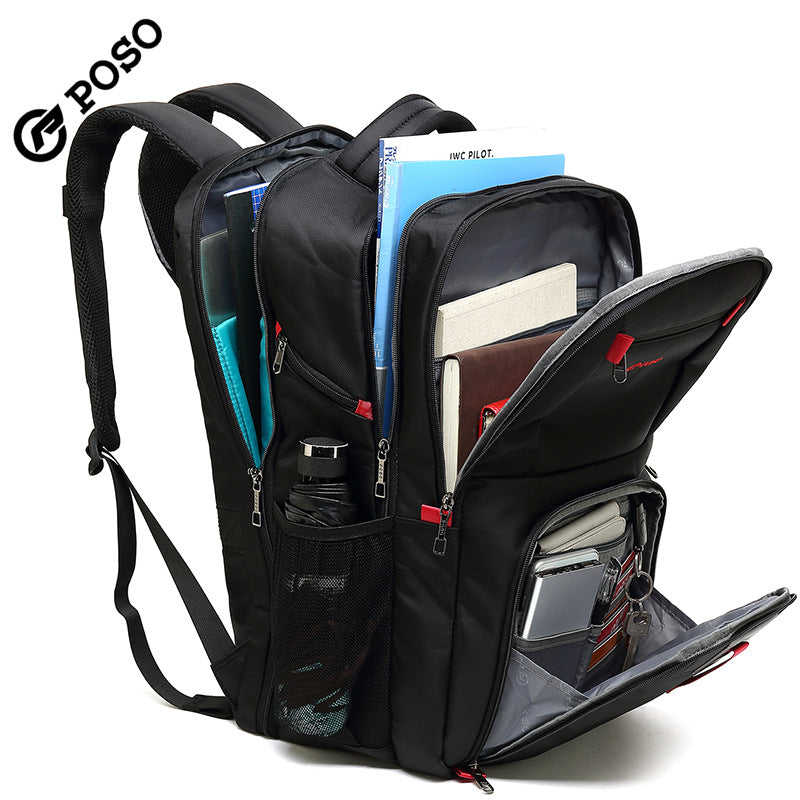 Men's Retro Computer Fashion Large Capacity Nylon Backpacks
