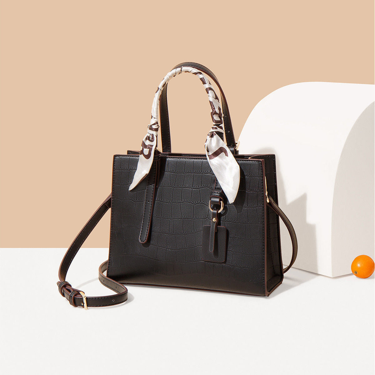 Women's Mexican Fashion Alligator Print Graceful Large Handbags
