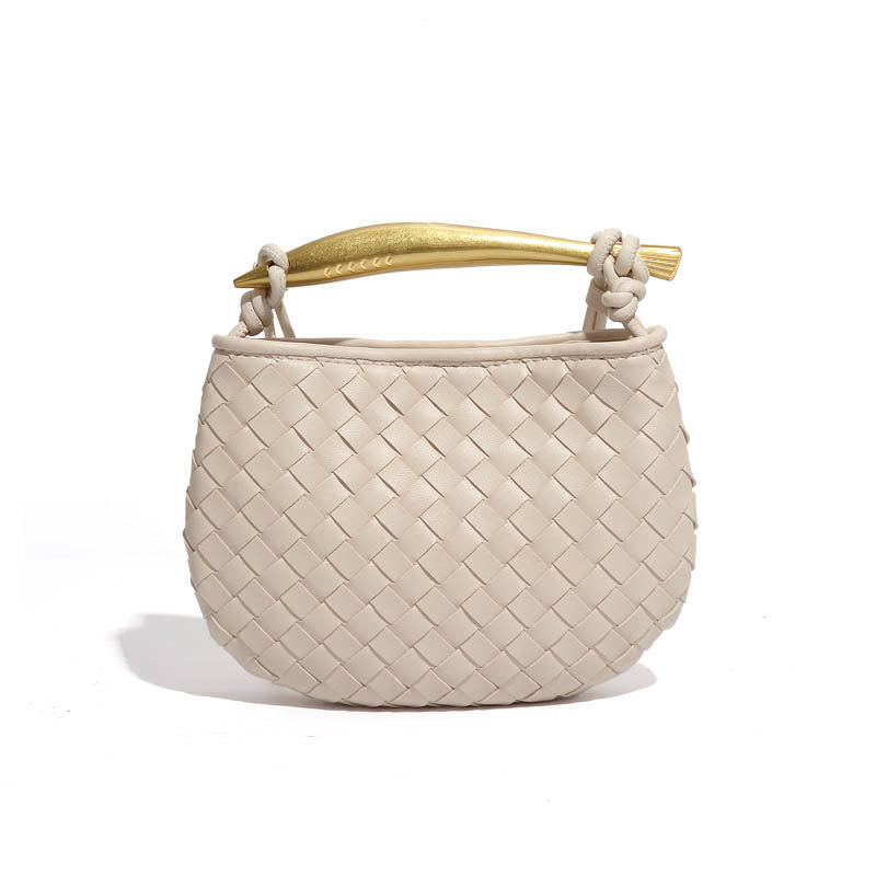 Women's Handmade Woven Fashion Leisure Mini Dumpling Crossbody Bags