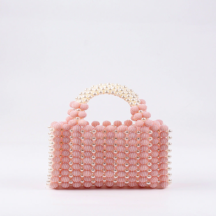 Waxberry Ball Colorful Pearl Candy Hand-woven Handbags