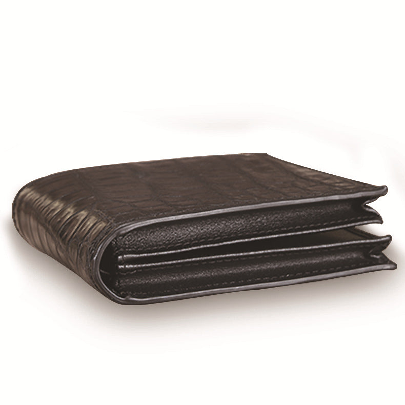 Men's Thailand Crocodile Leather Business Genuine Short Men's Wallets