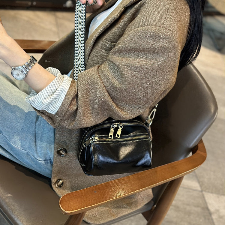 Women's Cowhide Genuine Leather Fashion Simple Trend Crossbody Bags