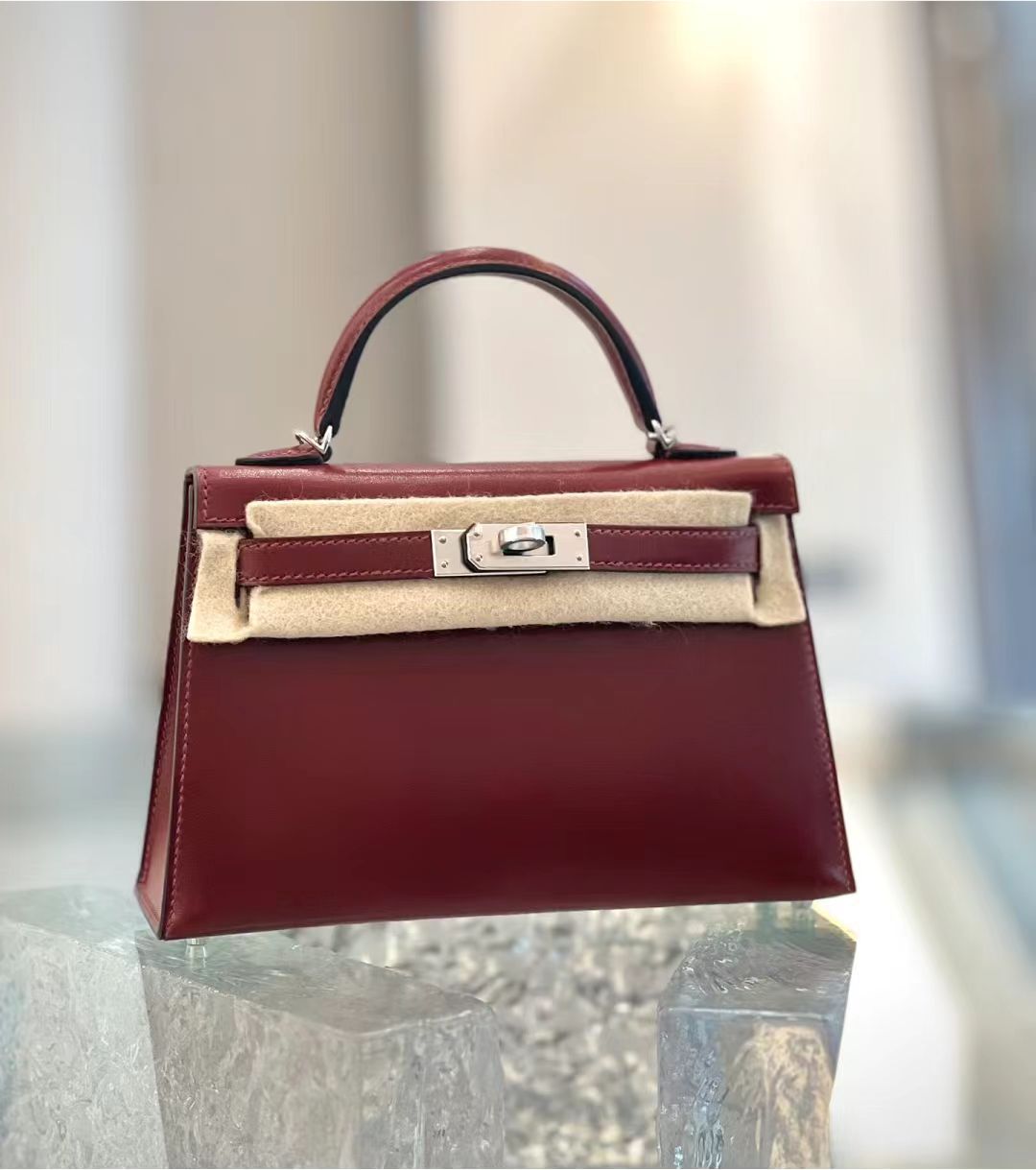 Glossy Cowhide Second Generation Kelly Genuine Shoulder Bags