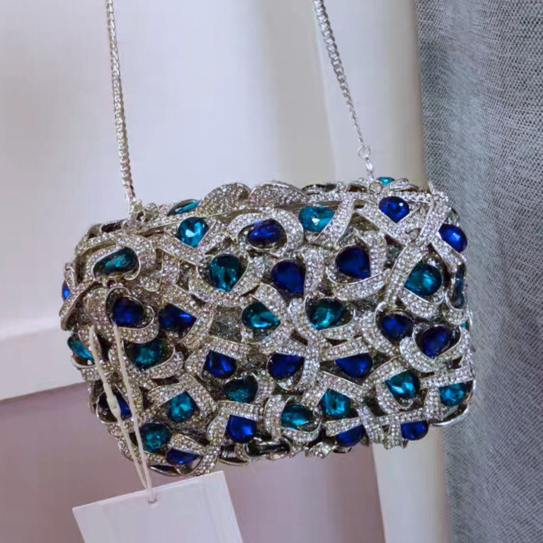 Women's Wei Mermaid Order Diamond Hollow Rhinestone Evening Bags