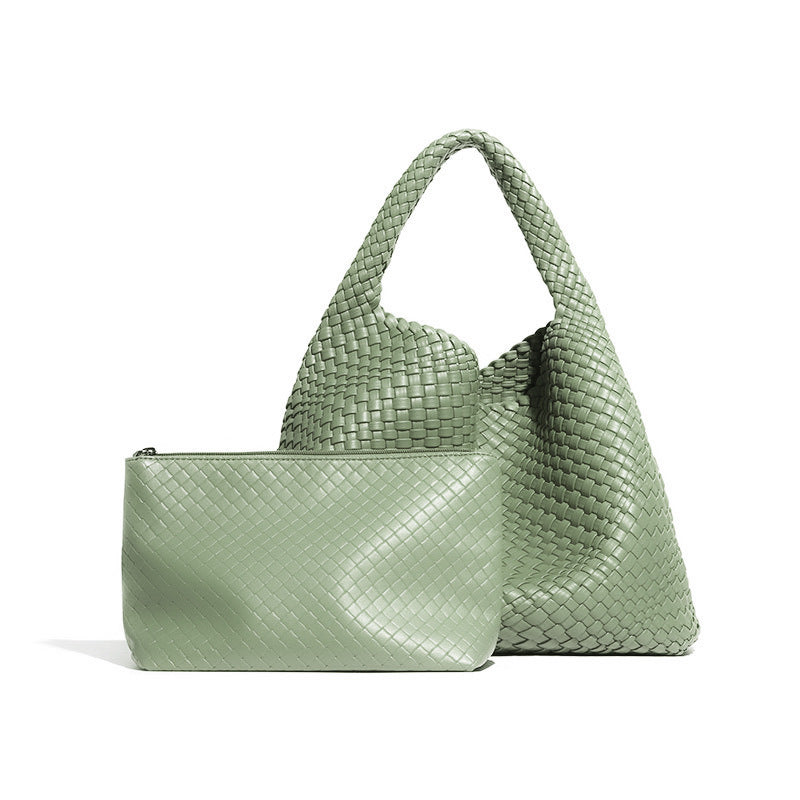 Women's Woven Large Capacity Fashion Versatile Version Handbags