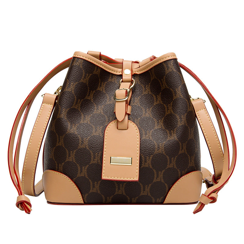Women's High-grade Vintage Presbyopic Drawstring Simple Fashion Shoulder Bags