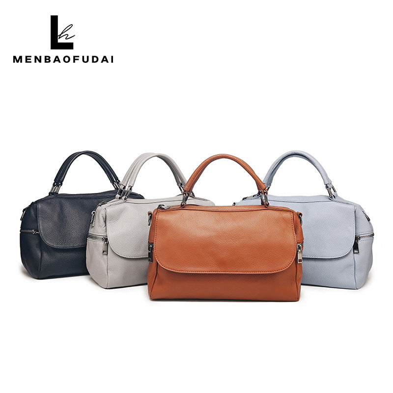 Women's Cute Lucky Genuine Leather Vintage Top Handbags
