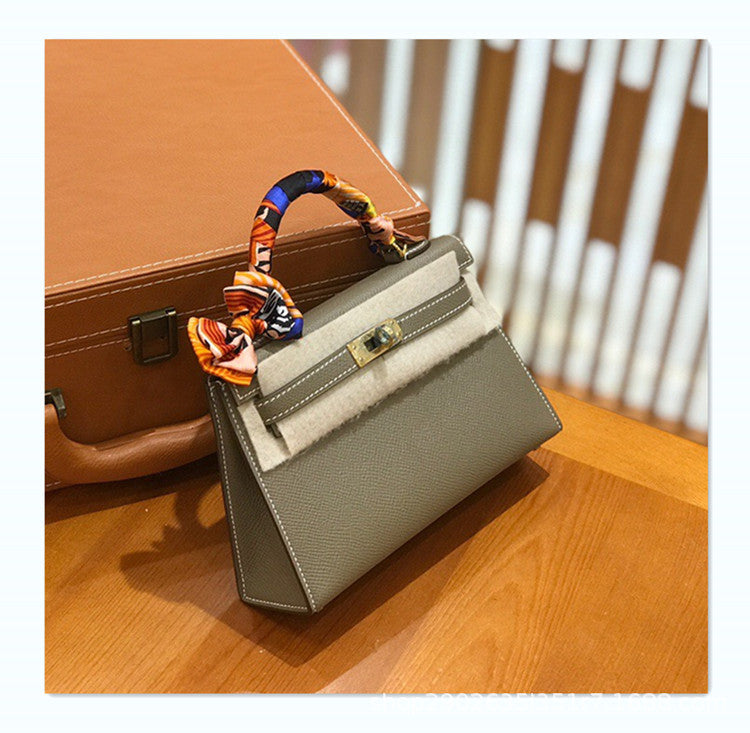 Women's Advanced Texture Kelly Genuine Leather Palm Shoulder Bags