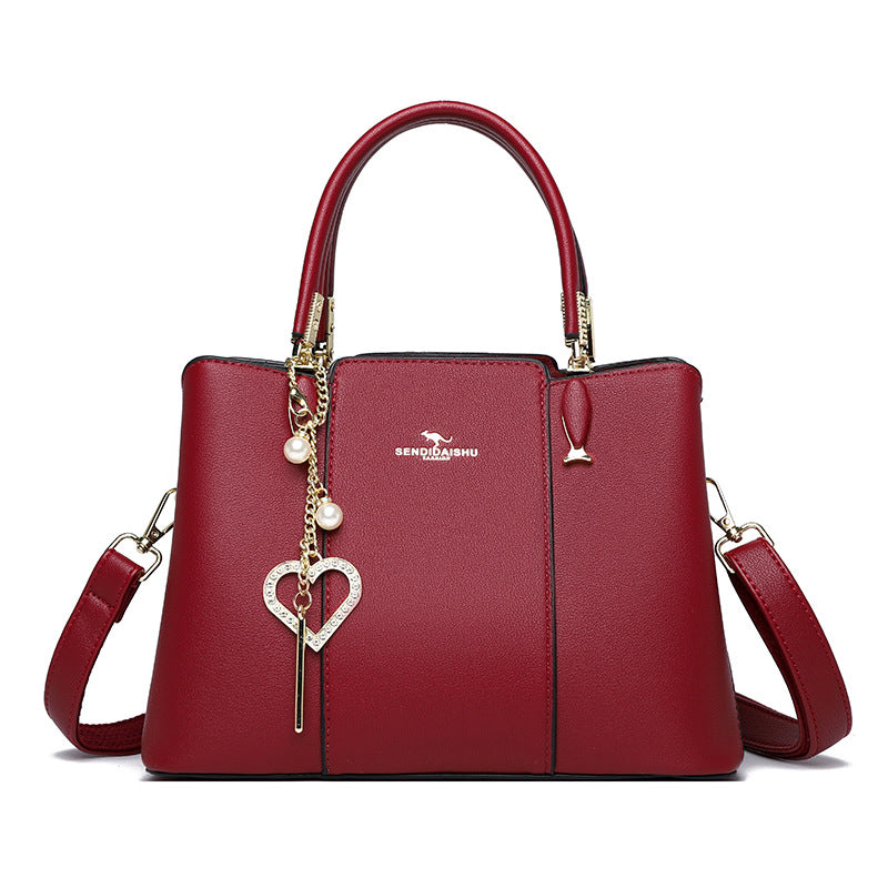 Women's Classic Soft Leather Fashion Mom Handbags