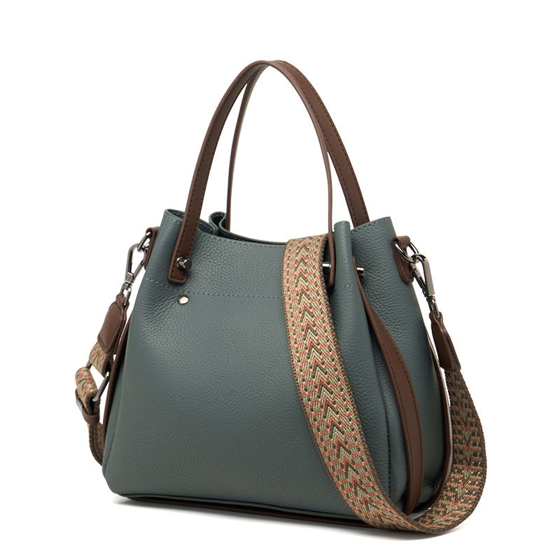 Women's Spring First Layer Cowhide Texture Fashion Shoulder Bags