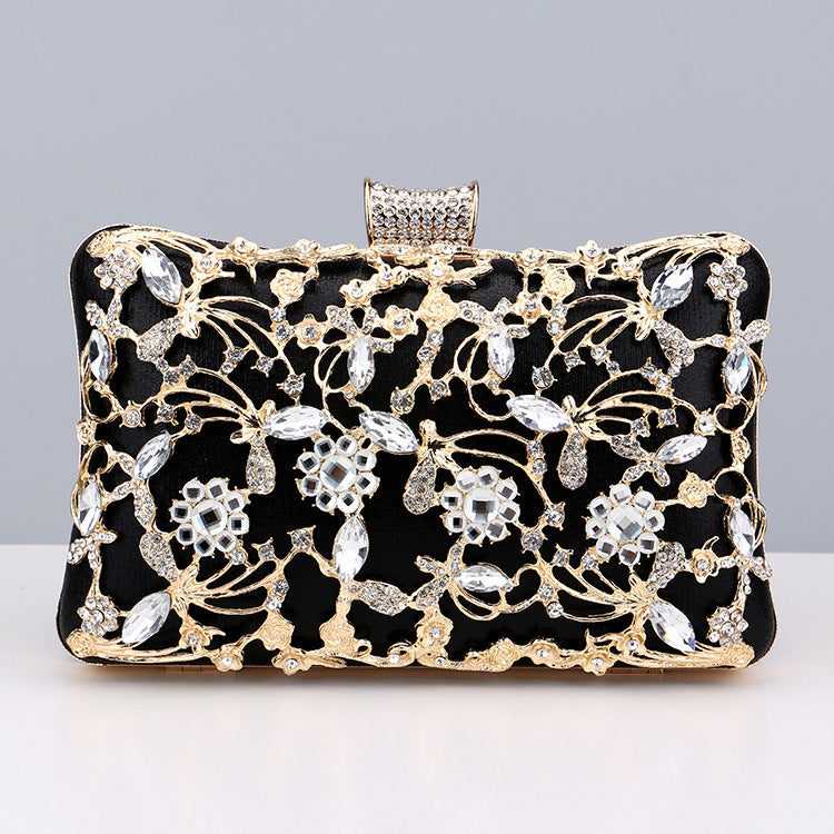 Women's Diamond Retro Banquet Hand Holding All Evening Bags