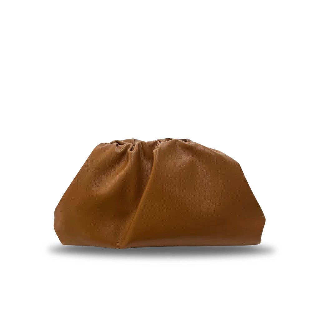 Women's Pleated Cloud Large Leather Dumpling Magnetic Crossbody Bags
