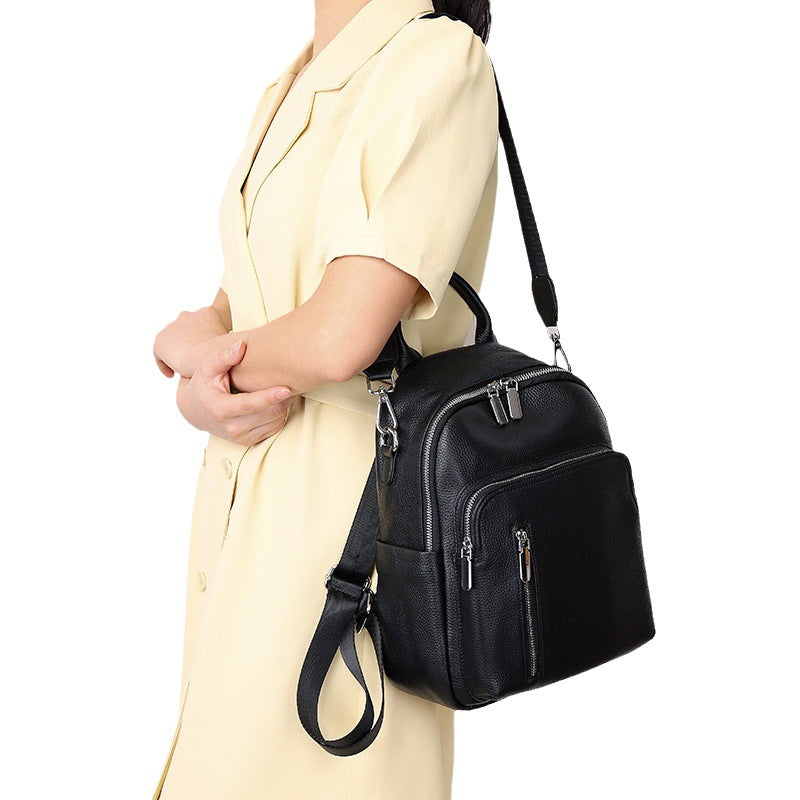 Women's Genuine Leather Large Capacity Business Trip Backpacks