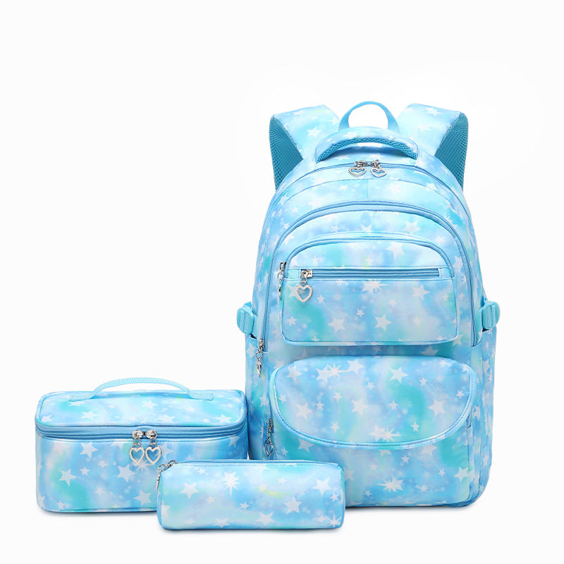Versatile Schoolgirl Printing Waterproof Cute Lunch Backpacks