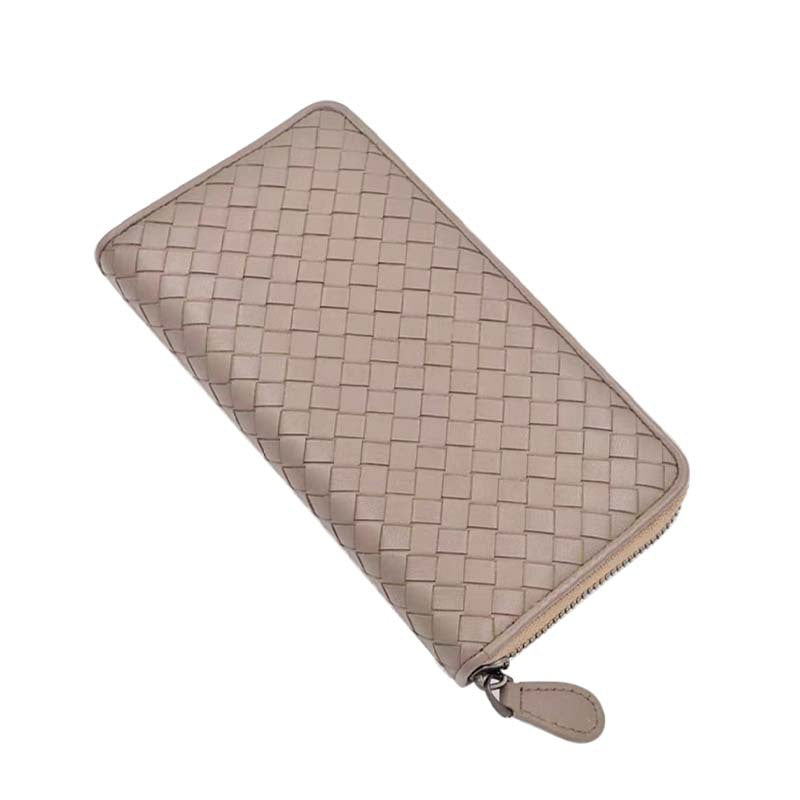 Women's & Men's & Long Genuine Leather Sheepskin Hand-woven Ladies Wallets