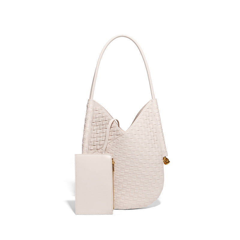 Women's High-grade Versatile Large Capacity Hand-woven Retro Shoulder Bags