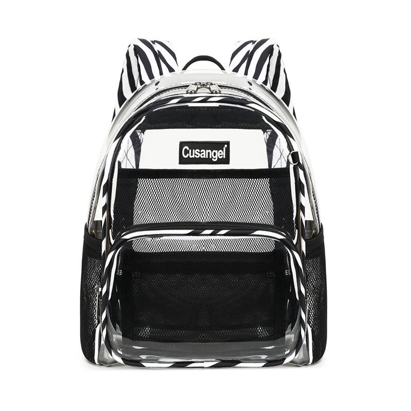 Women's Large Capacity Transparent Fashion Jelly Waterproof Backpacks