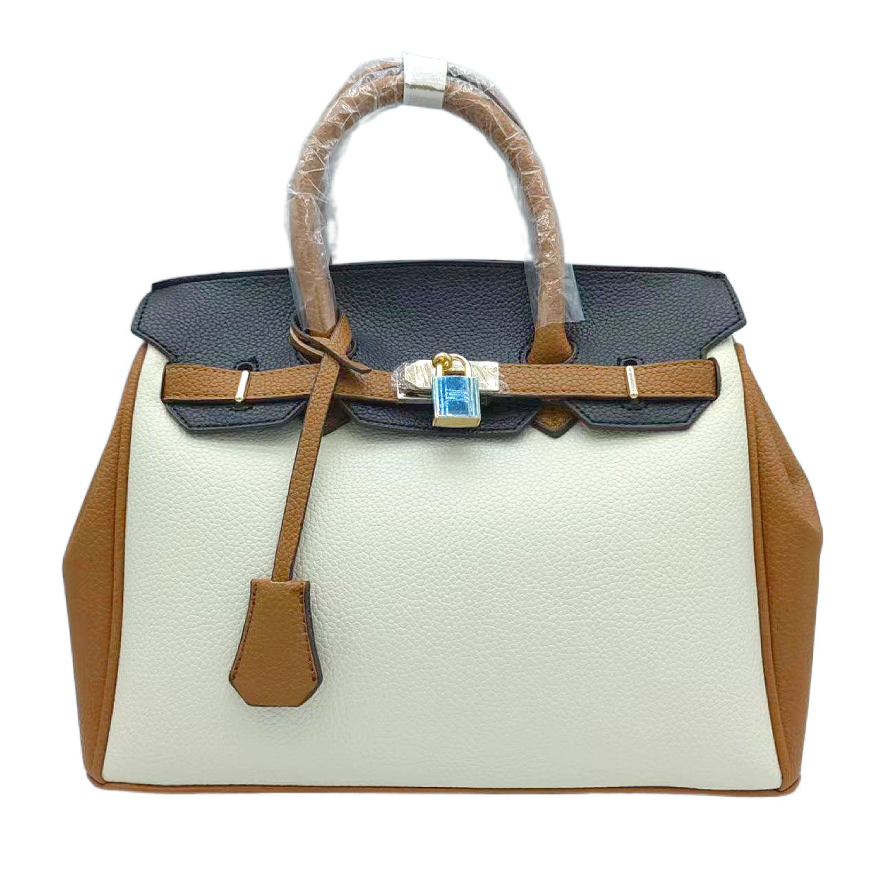Women's Lychee Pattern Fashion Large Bride Kelly Handbags