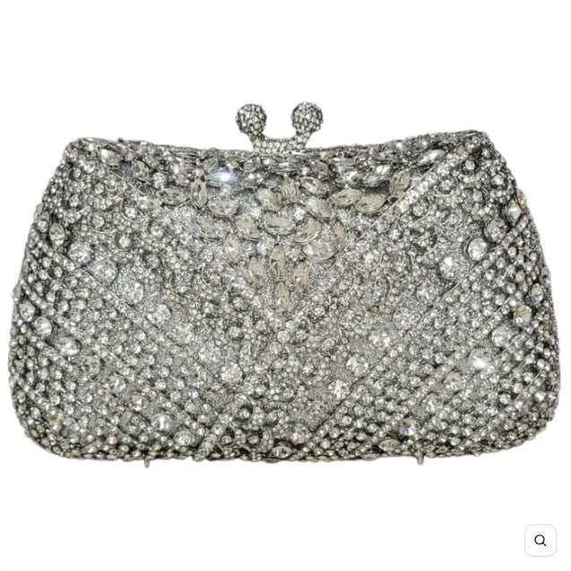 Women's Wei Mermaid Order Diamond Hollow Rhinestone Evening Bags