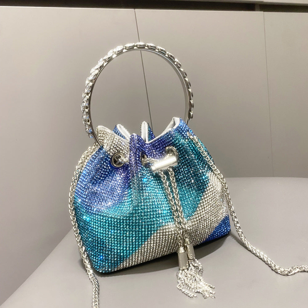 Women's Shiny Full Diamond Rhinestone Handmade Lady's Handbags