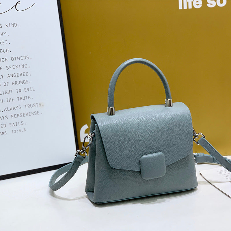Women's Genuine Leather Graceful Portable Trendy High Shoulder Bags