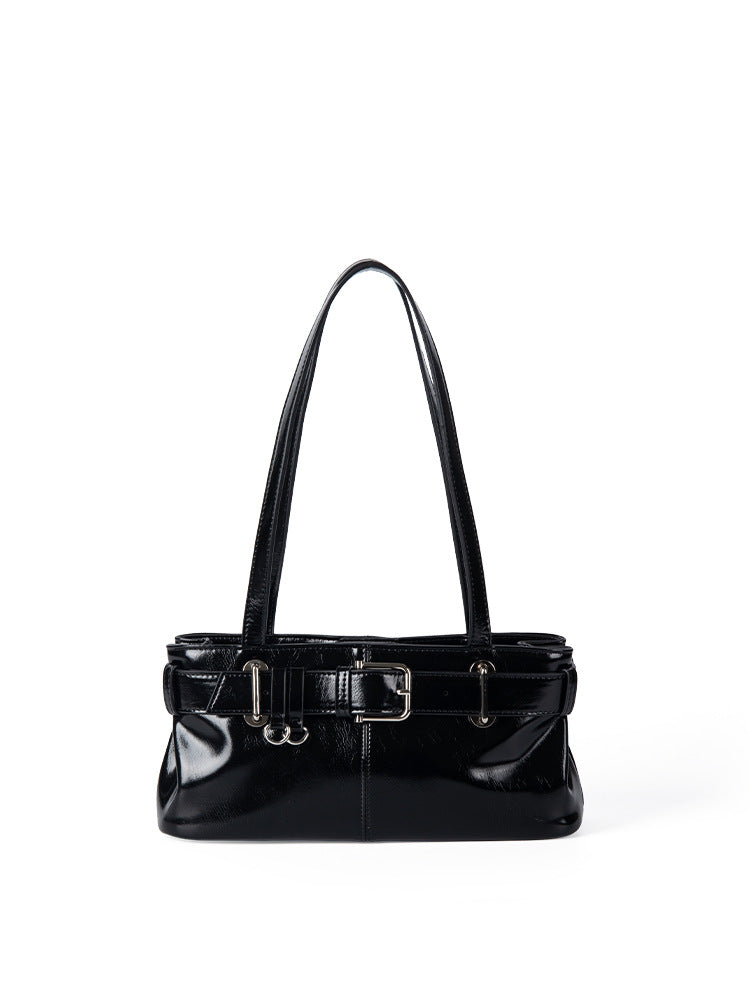 Women's High-grade Versatile Solid Color Magnetic Snap Handbags