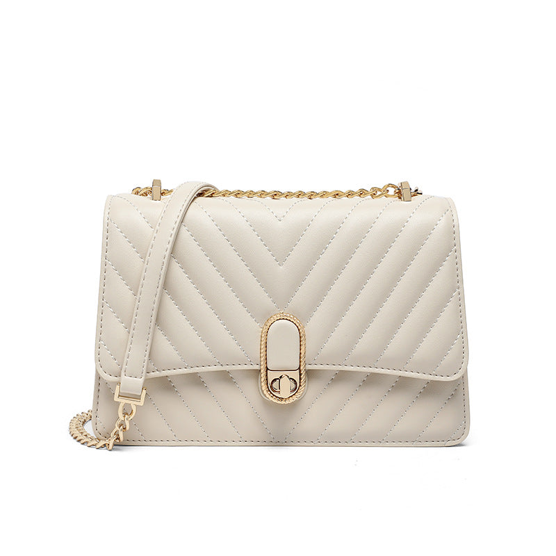 Women's Chain Light Luxury Minority Genuine Leather Crossbody Bags