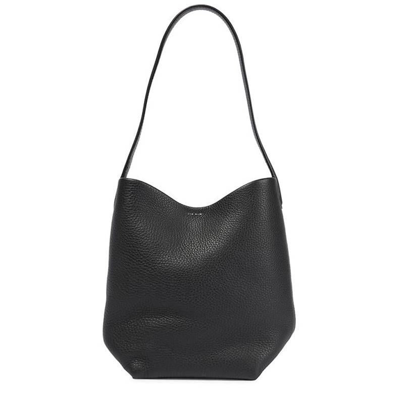 Top Layer Cowhide Lychee Pattern Large Shoulder Bags
