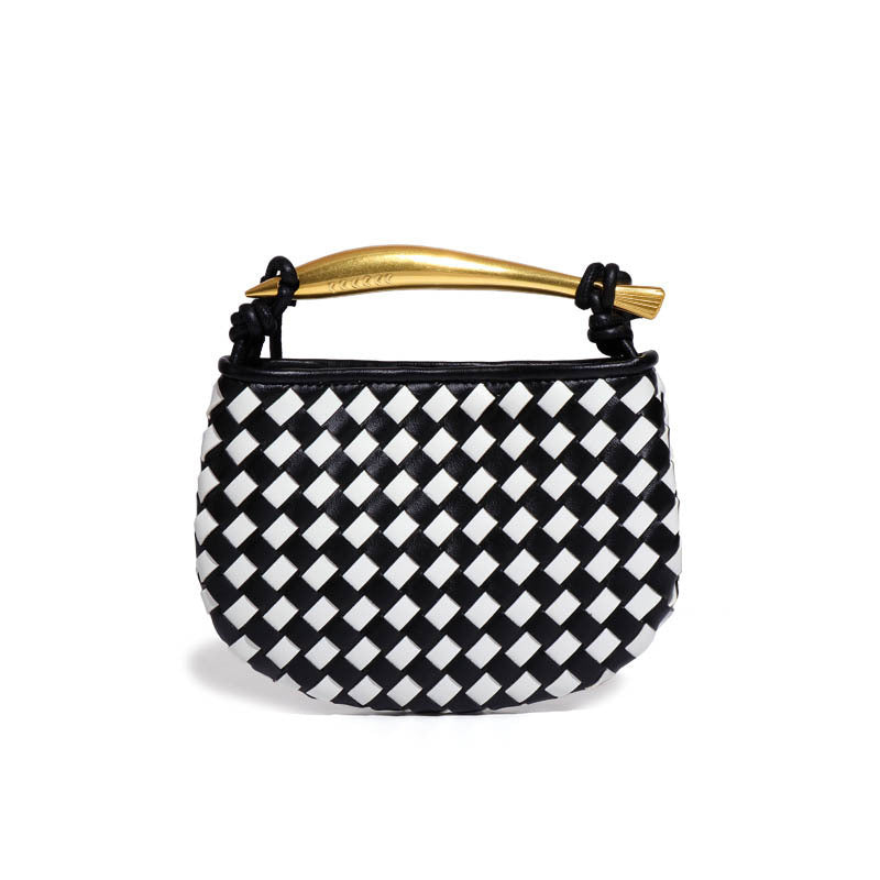 Women's Handmade Woven Fashion Leisure Mini Dumpling Crossbody Bags