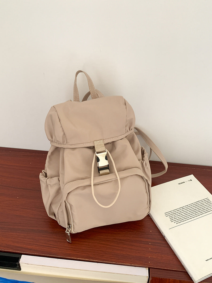Simple Nylon Fashion Korean College Style Backpacks