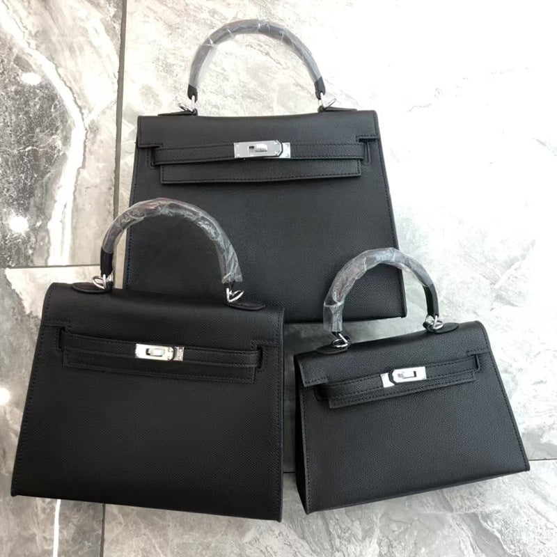 Women's Palm Print Second Generation Kelly Cowhide Handbags