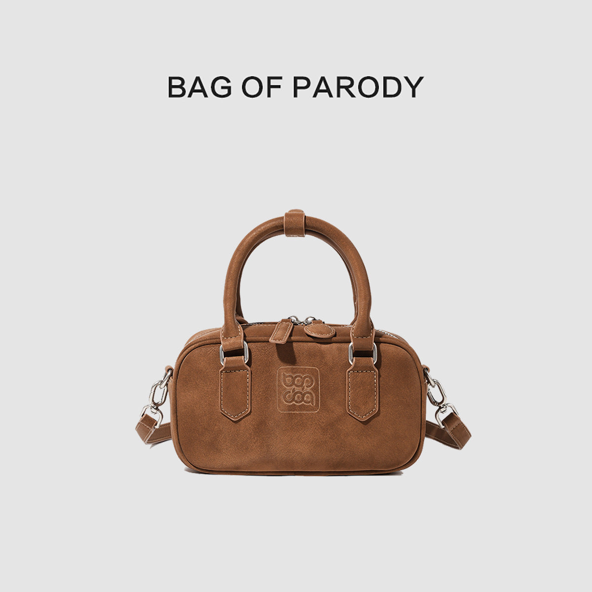 Women's Unique Graceful Boston Cowhide Bowling Handbags
