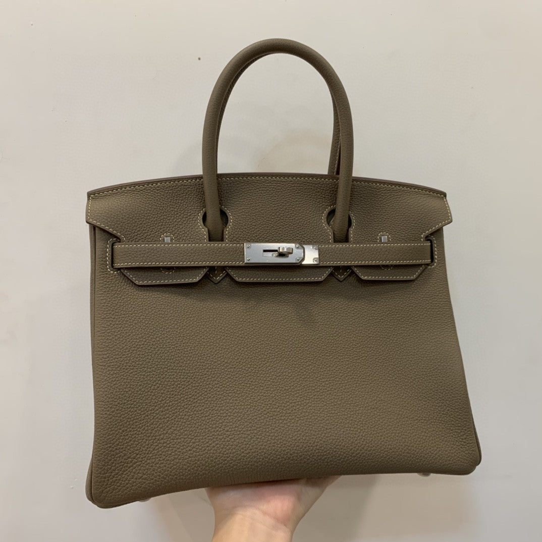 Women's Leather Line Imported Calfskin Lychee Pattern Bags