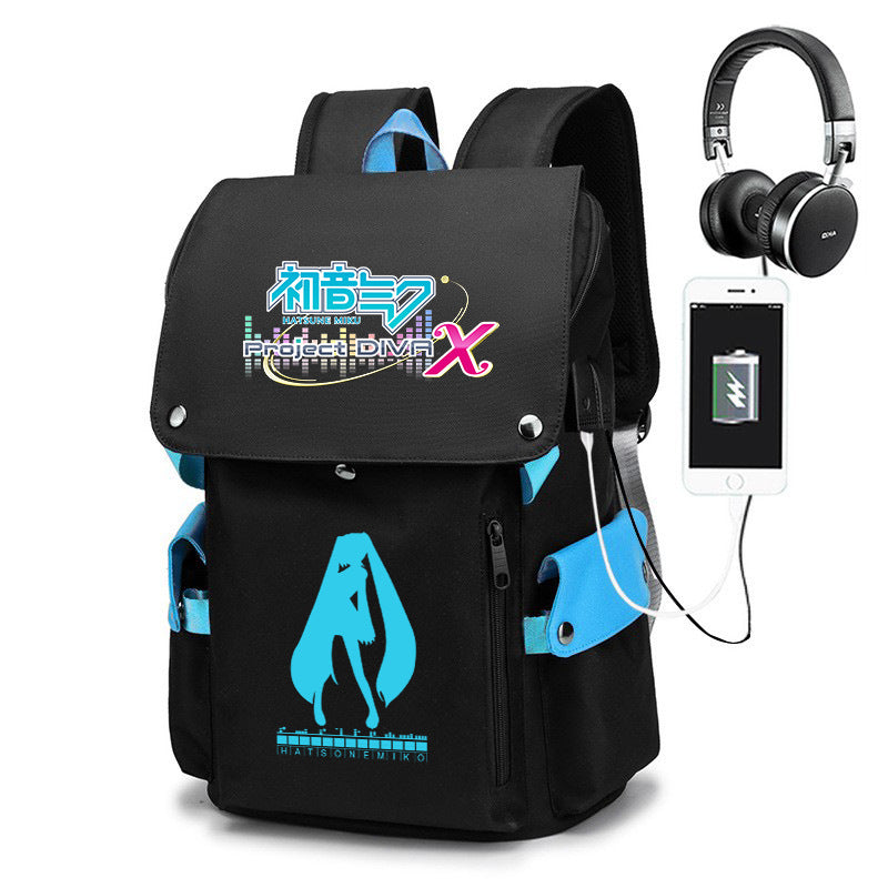 Joint Name Cartoon Male Junior High Backpacks
