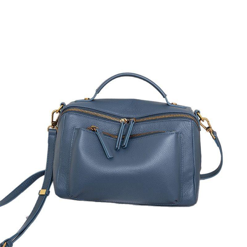 Women's Layer Cowhide Genuine Leather Fashion Advanced Crossbody Bags
