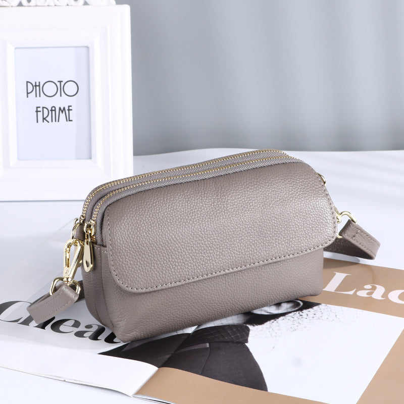 Women's Fashion Genuine Leather Summer First Layer Crossbody Bags