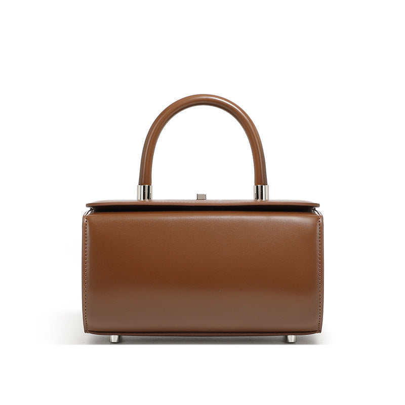 Women's High-grade Cowhide Portable Fashion Simple Doctor Bags