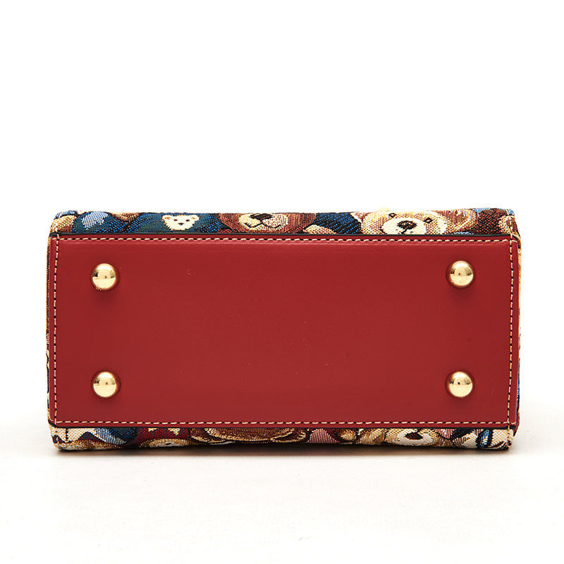 Women's Summer Bear Attachment Diana Cute Fashion Crossbody Bags