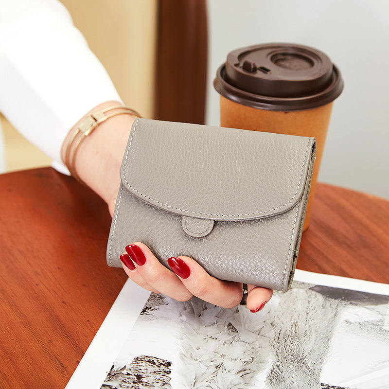 Women's Multi Slots Soft First Layer Cowhide Ladies Wallets